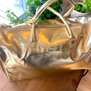 Michael Kors Gold Satchel style bag - Brand New!
